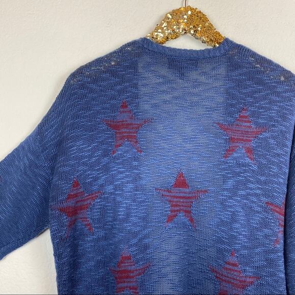 Lane Bryant • Blue And Red Star Cardigan - Picture 13 of 15